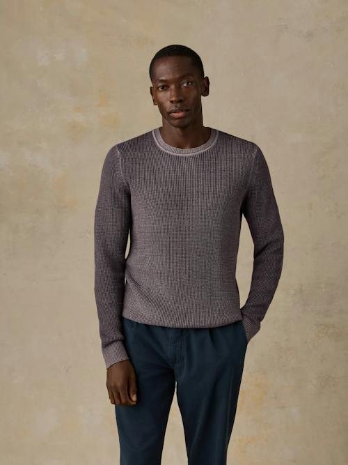 on model image of Sunwashed Crewneck Sweater