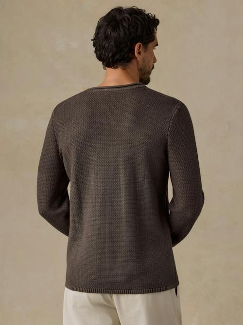 on model image of Sunwashed Dockside Rollneck Sweater