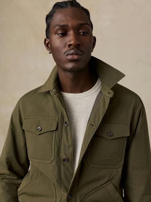 on model image of Frontier Trucker Jacket