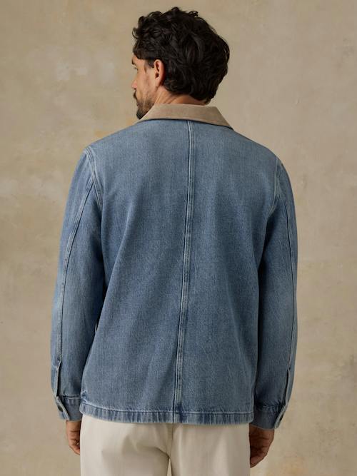 on model image of High Ridge Twill Studio Jacket