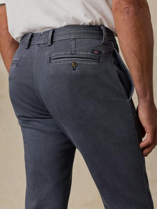 on model image of Stretch Terry Trouser