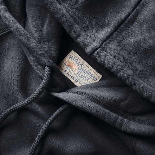 laydown detail image of High Standard Fleece Hoodie