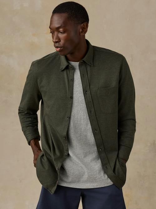 on model image of Coastline Knit Shirt