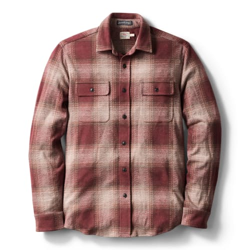 laydown image of Legend Sweater Flannel Shirt