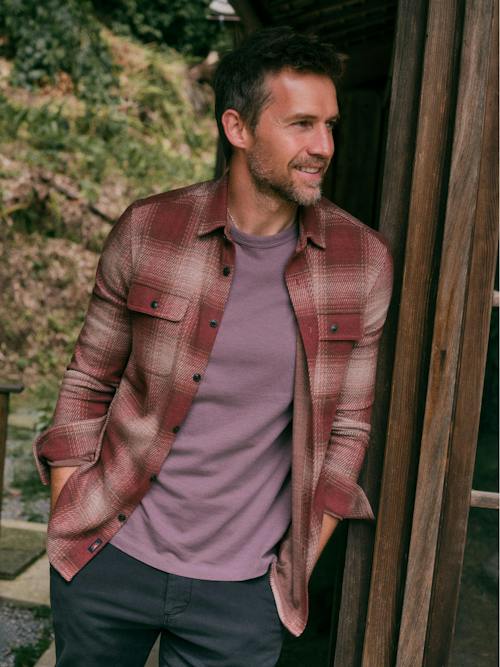 lifestyle image of Legend Sweater Flannel Shirt