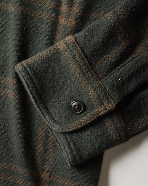 laydown detail image of Legend Sweater Flannel Shirt
