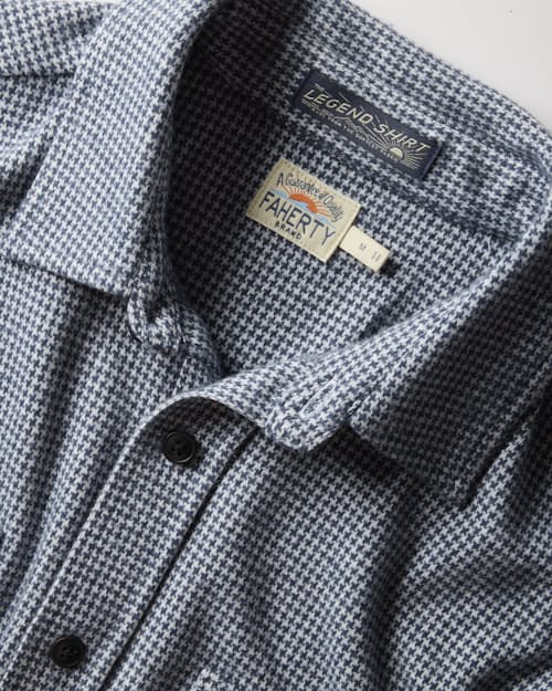 laydown detail image of Legend Sweater Flannel Shirt