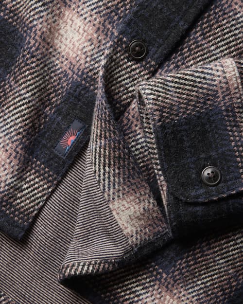 laydown detail image of Legend Sweater Flannel Shirt