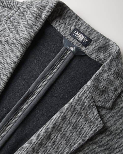 laydown detail image of Inlet Knit Tweed Blazer