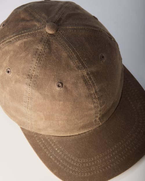 laydown detail image of Waxed Canvas 6-Panel Hat