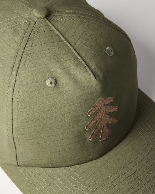 laydown detail image of Cotton Ripstop Logo Snapback Hat