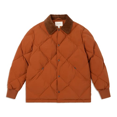 laydown image of Dunbar Padded Recycled Down Jacket