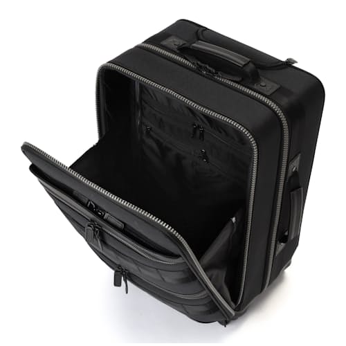 laydown image of Fusion 4-Wheel Carry-On Luggage