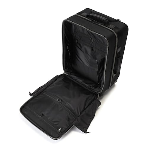 laydown image of Fusion 4-Wheel Carry-On Luggage