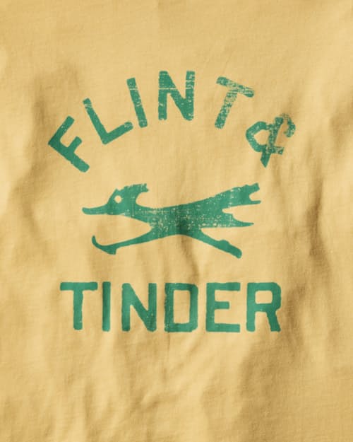 laydown detail image of Flint and Tinder Graphic T-Shirt