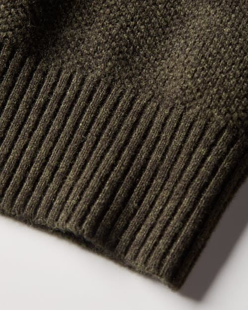 laydown detail image of Fine Merino Crewneck Sweater