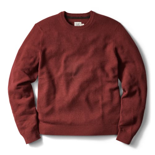laydown image of Fine Merino Crewneck Sweater