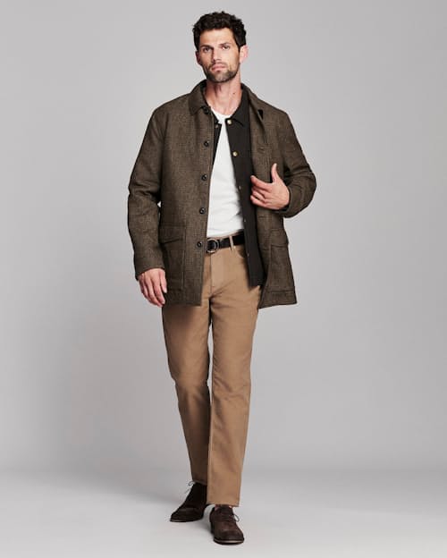 on model image of Bennet Overcoat