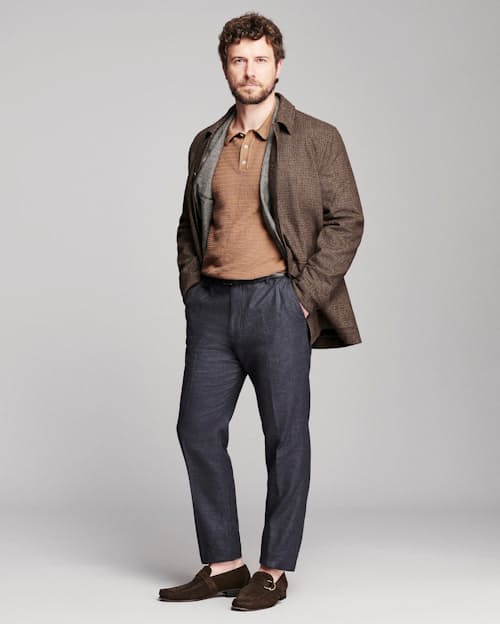 on model image of Bennet Overcoat