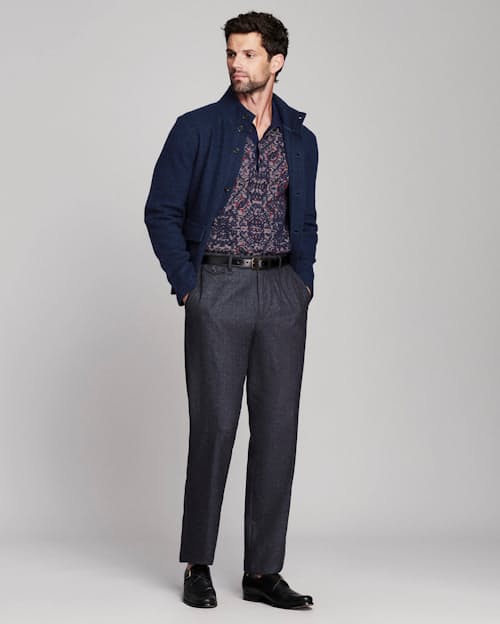 on model image of Garrett Jacket
