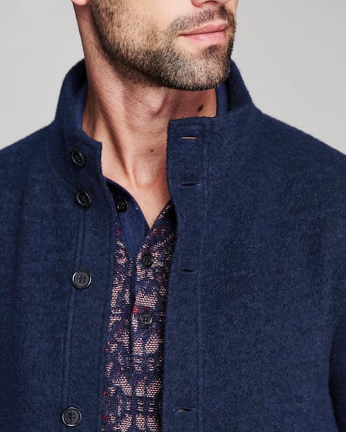 on model image of Garrett Jacket