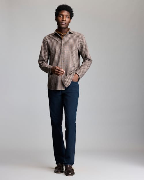 on model image of Hutcheson Sport Shirt