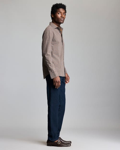 on model image of Hutcheson Sport Shirt