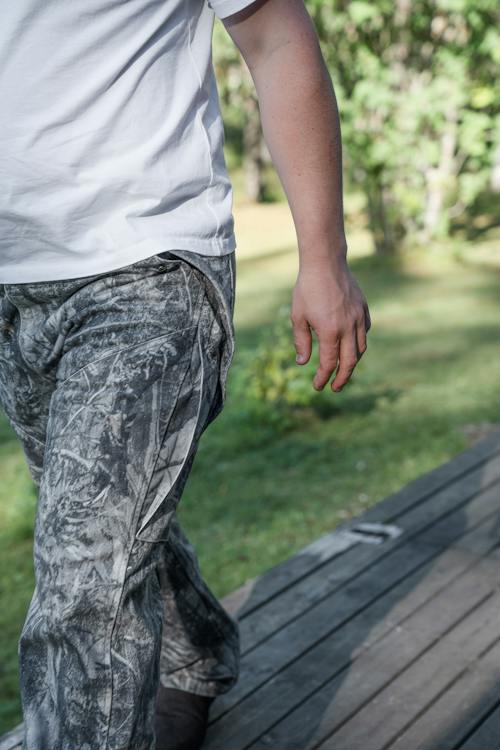 lifestyle image of ROA x Wrangler Denim Cargo Pant