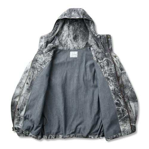 laydown image of ROA x Wrangler Denim Hooded Jacket