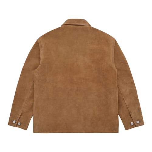 laydown image of Shag-Pile Suede Coat
