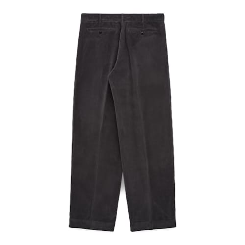 laydown image of Canal Pleated Corduroy Cotton Pant