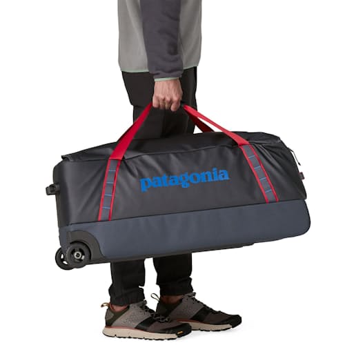 on model image of Black Hole Wheeled Duffel 100L