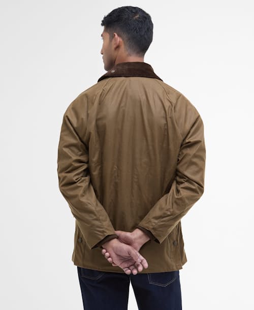 on model image of Bedale Wax Jacket