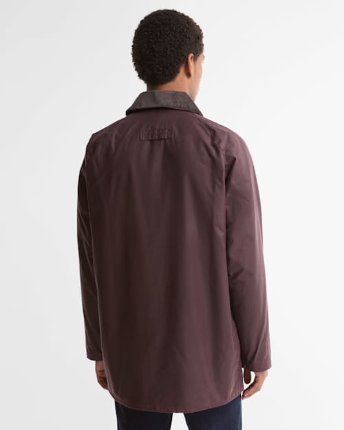 on model image of Beaufort Wax Jacket