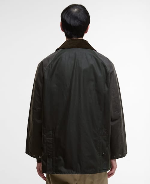 on model image of Bedale Wax Jacket