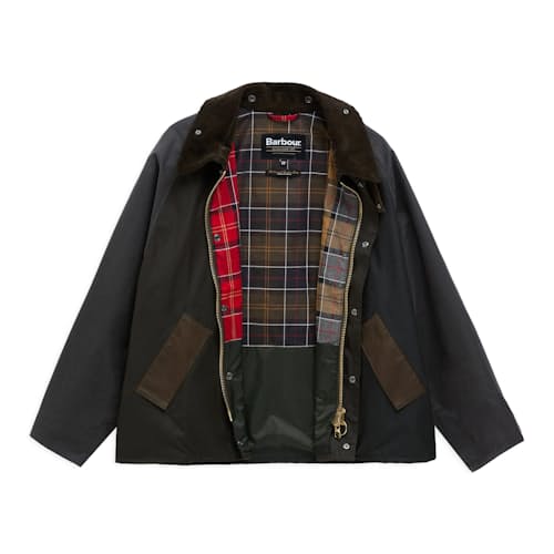 laydown image of Transport Wax Jacket