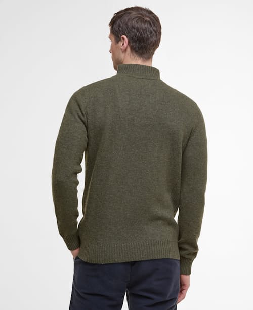 on model image of Nelson Quarter Zip Sweater