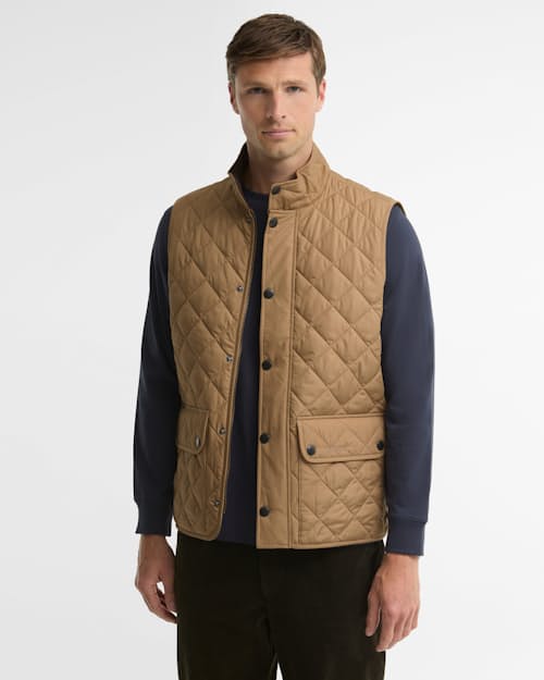 on model image of Lowerdale Quilted Vest