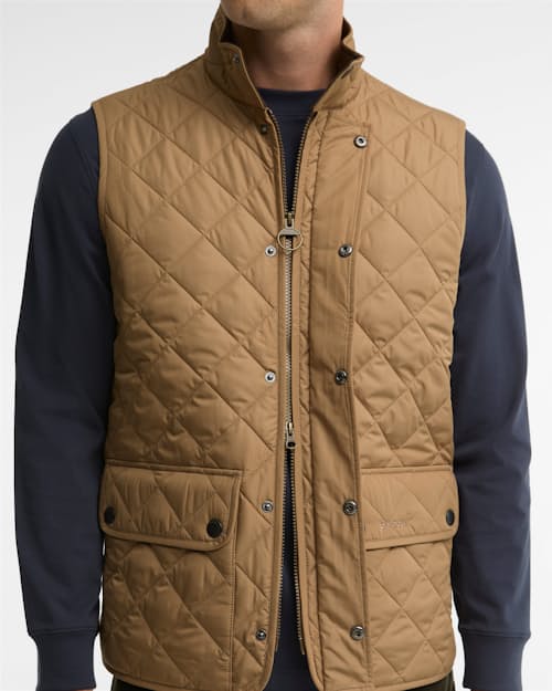 on model image of Lowerdale Quilted Vest