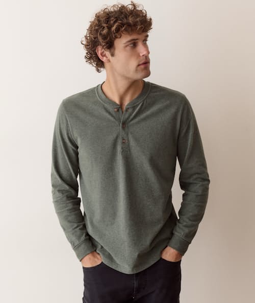 on model image of Luxe 250 Henley