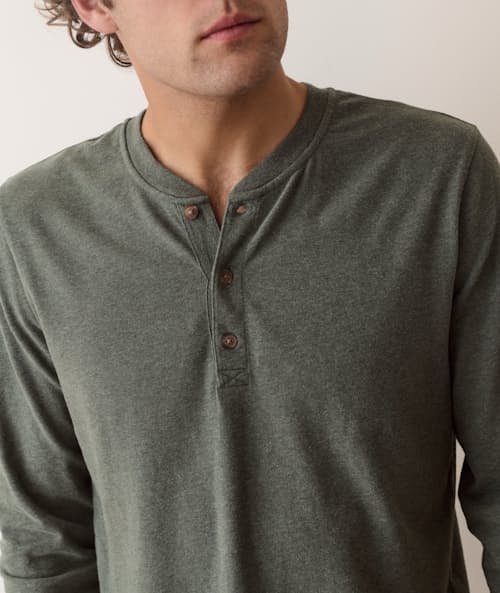 on model image of Luxe 250 Henley