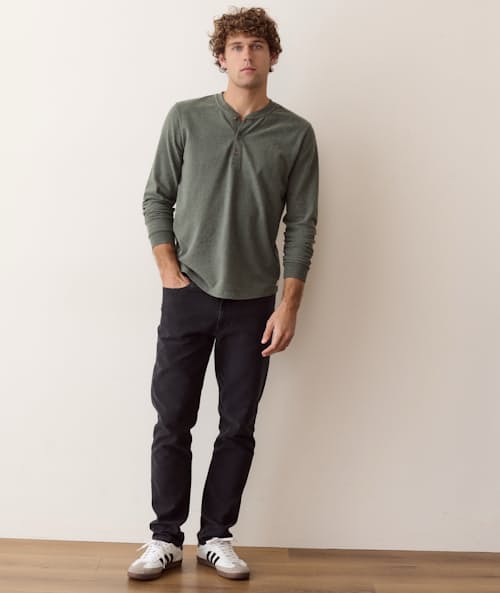 on model image of Luxe 250 Henley