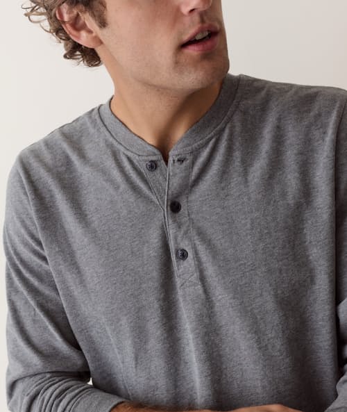 on model image of Luxe 250 Henley