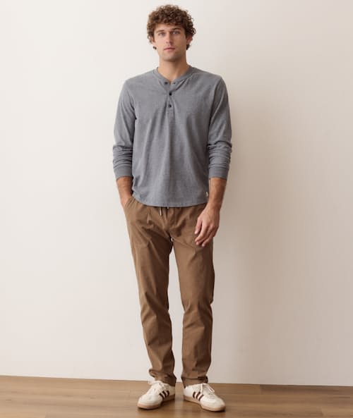 on model image of Luxe 250 Henley