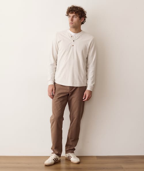 on model image of Luxe 250 Henley