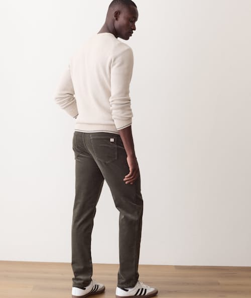 on model image of Flex Terry Slim Straight Pant