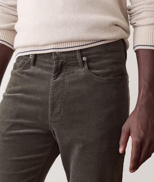 on model image of Flex Terry Slim Straight Pant