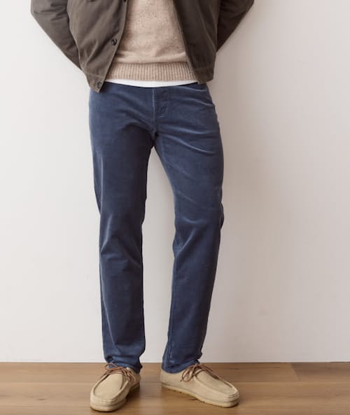 on model image of Flex Terry Slim Straight Pant