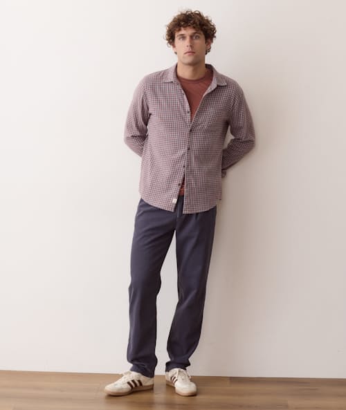 on model image of Relaxed Pleated Pant
