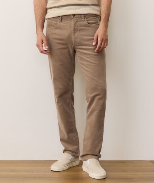 on model image of Flex Terry Slim Straight Pant